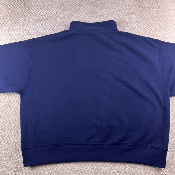 Penn State Women’s 2X Cropped 1/4 Zip Navy Pullover Hoodie NWT - Picture 13 of 16
